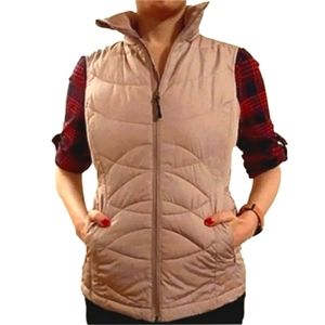 Champion Quilted Puffer Vest Lilac Small Outdoor Hiking Activewear
